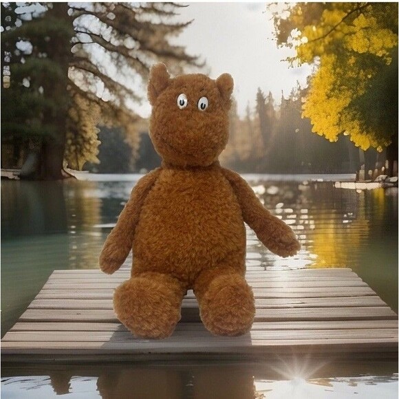 Dr Seuss Hop On Pop Plush Brown Bear 16 in 1963 Vintage Stuffed Animal Toy - Picture 2 of 14